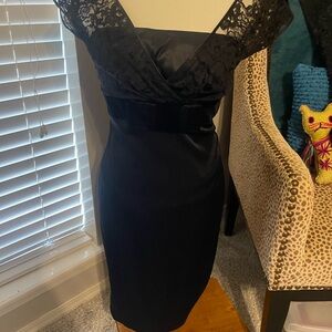 Banana Republic Black Lace Midi Dress